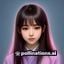 艺术学生用户头像，年轻女生手持画笔的创作照片